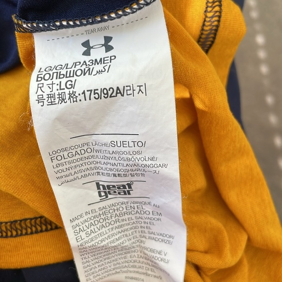Under‎ Armour NAVY Heat Gear Long Sleeve T-Sirt - Picture 7 of 7